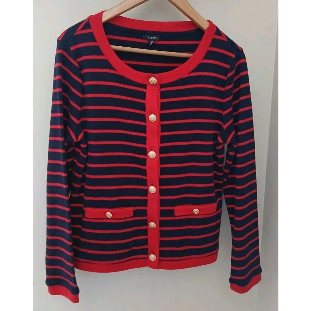 Talbots Patch Pocket Cardigan Sweater